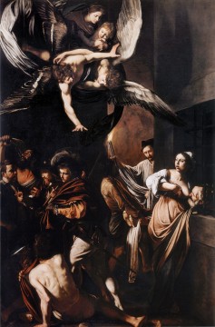 Caravaggio Painting - Los Siete Actos de Misericordia Caravaggio Barroco